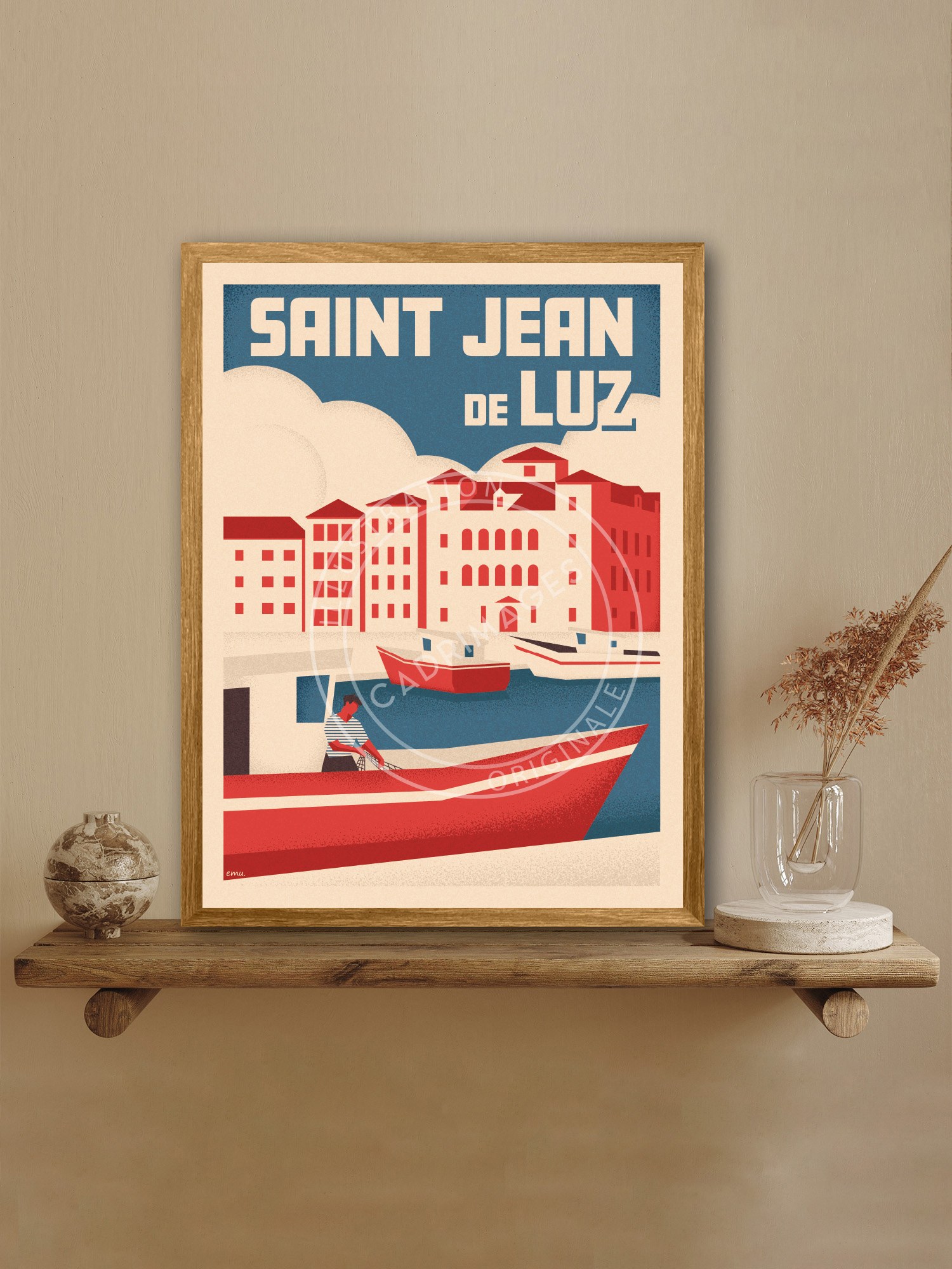 Affiche Vintage de Saint Jean de Luz