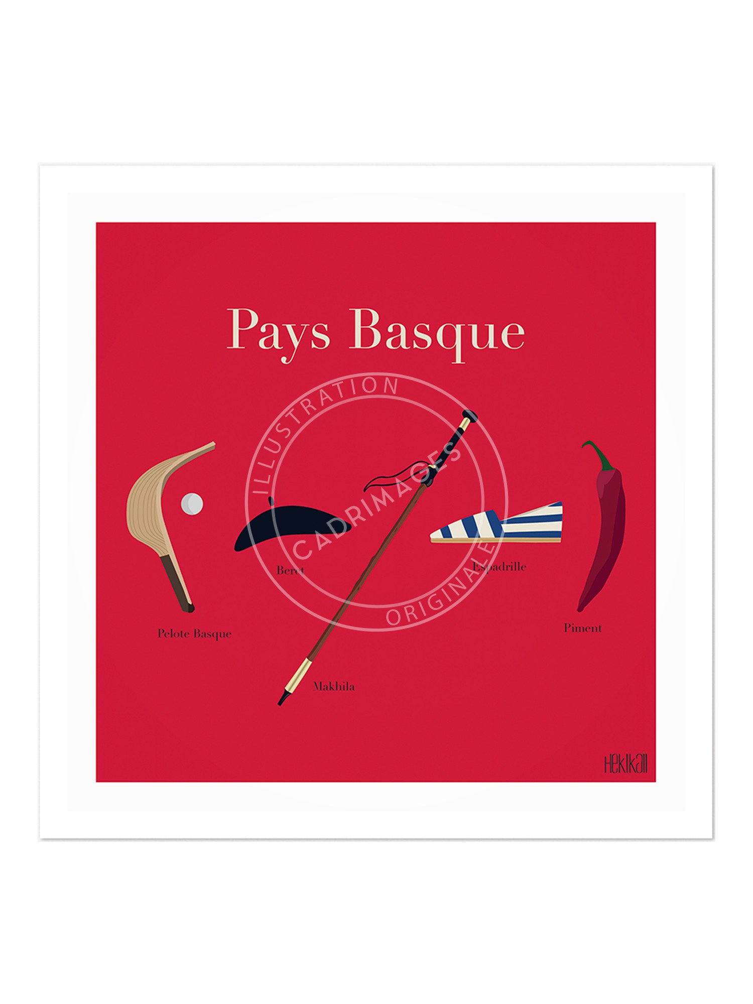 Affiche du Pays Basque, culture