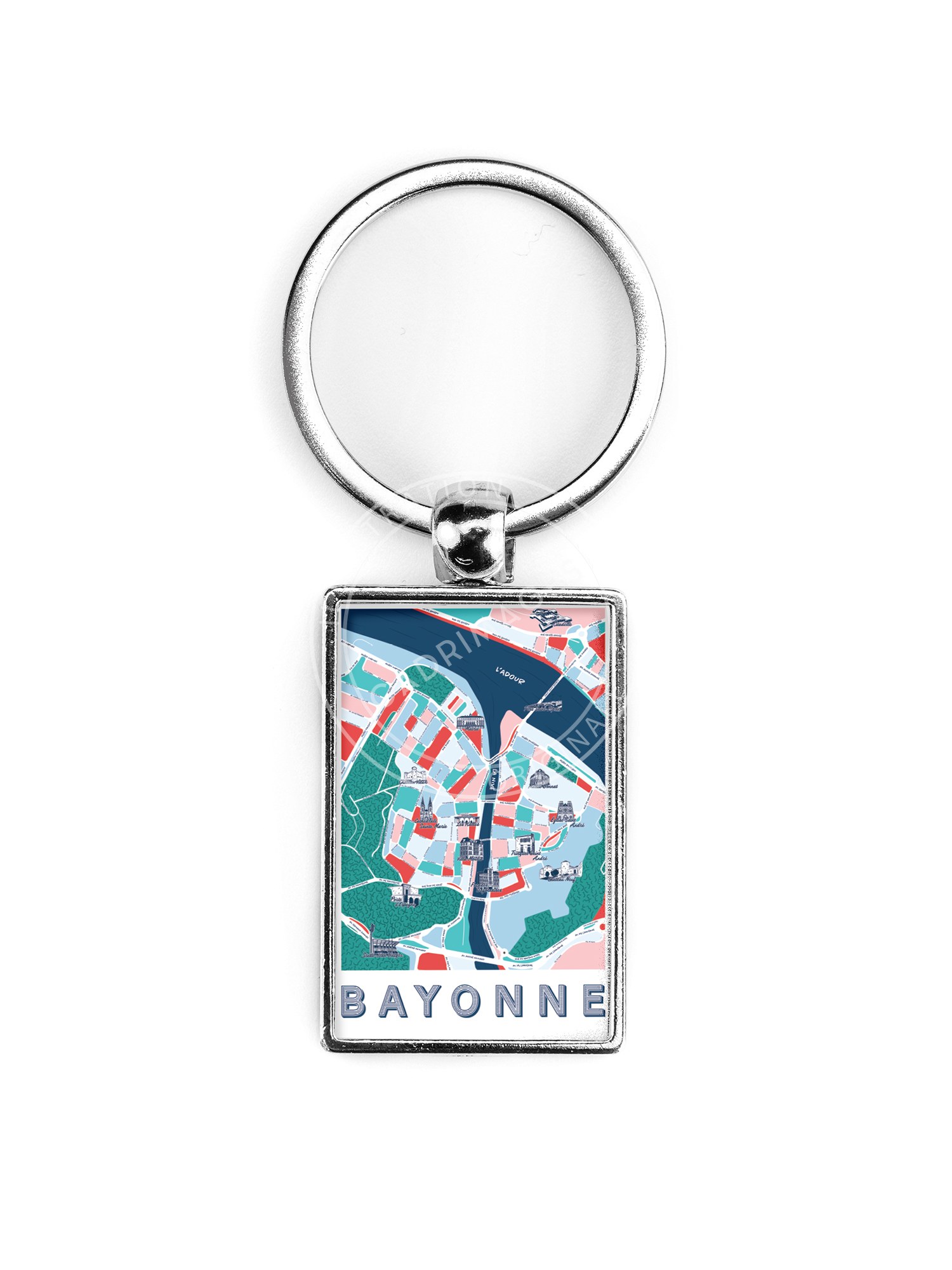 Porte-clés de Bayonne, le plan