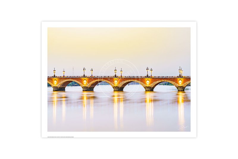 Photographie pont de pierre à Bordeaux