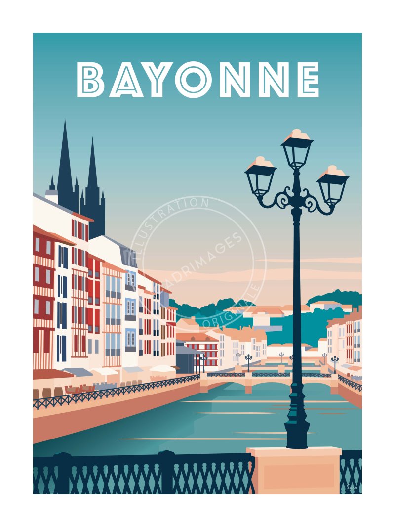 Affiche de La Nive à Bayonne