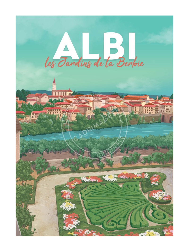 Affiche d'Albi, Les Jardins de Berbie