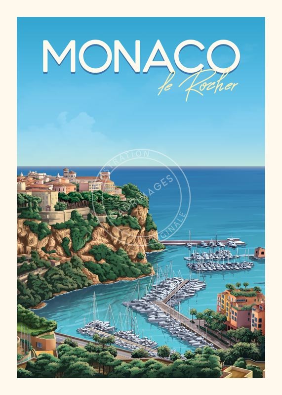 Affiche de Monaco, le rocher