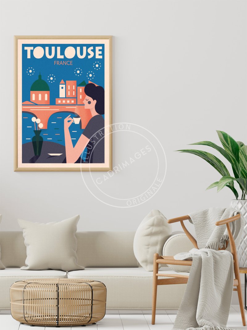 Affiche Vintage de Toulouse
