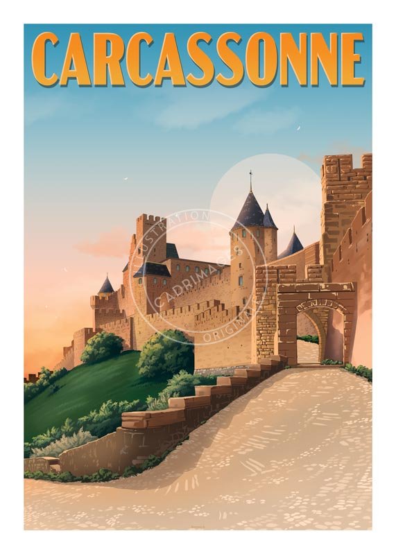 Affiche Occitanie, Carcassonne