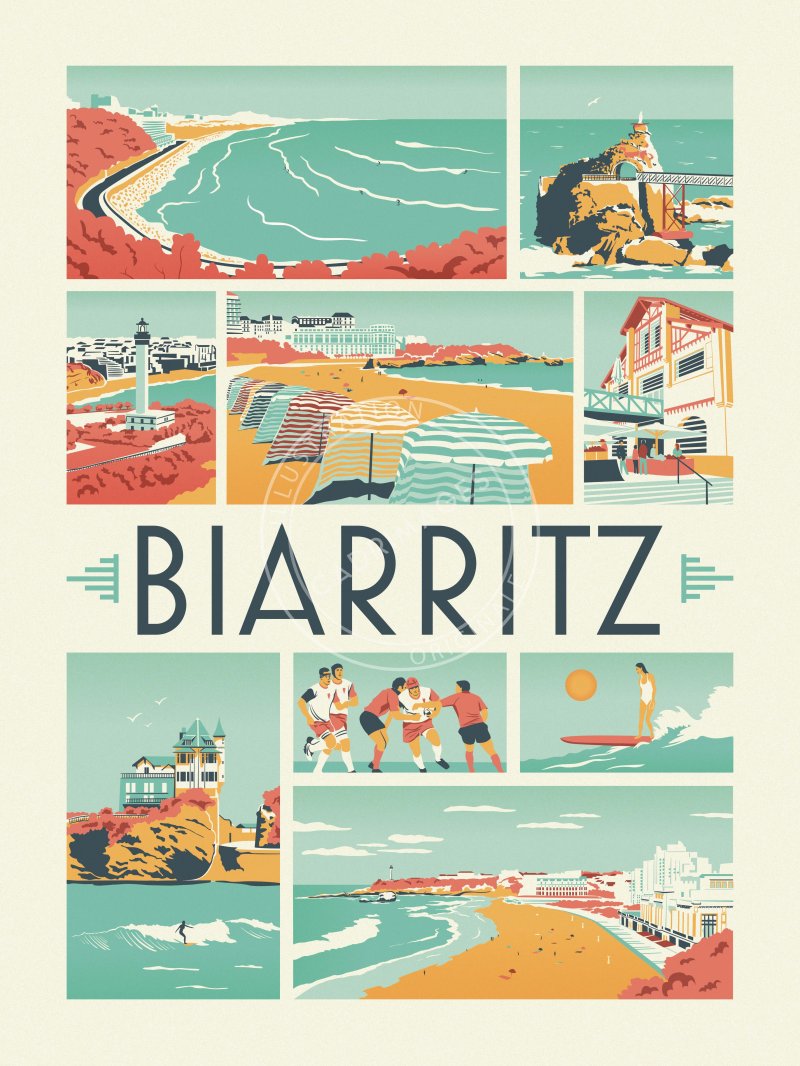 Affiche de Biarritz, Le Pêle Mêle