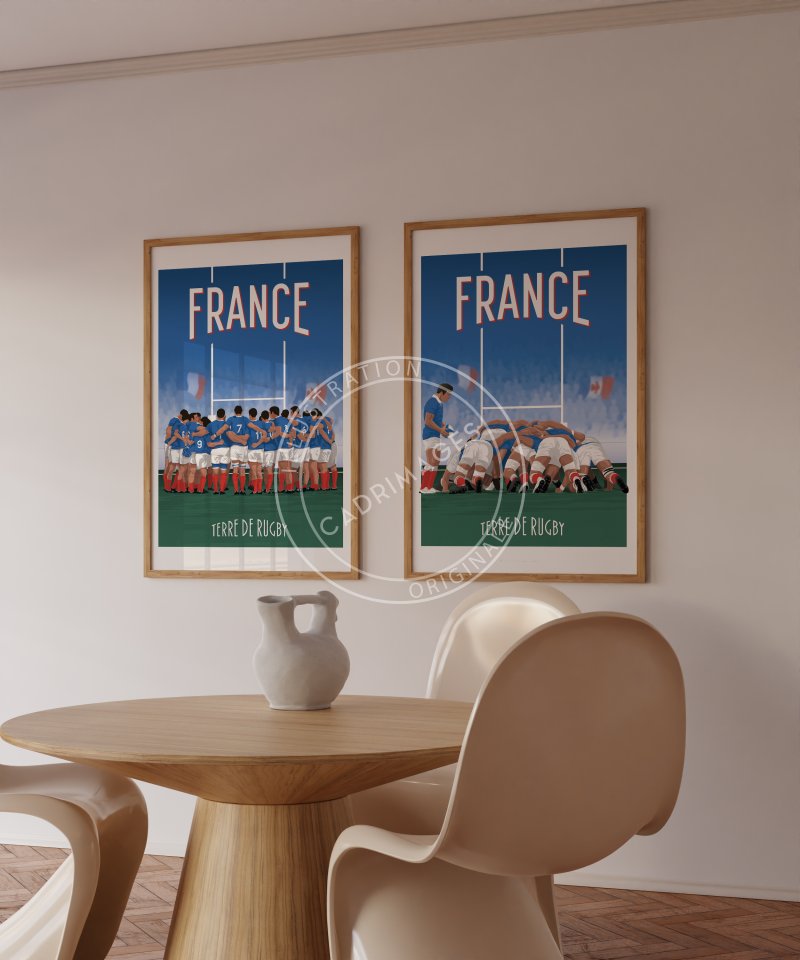 Affiche de rugby, Équipe de France, la victoire