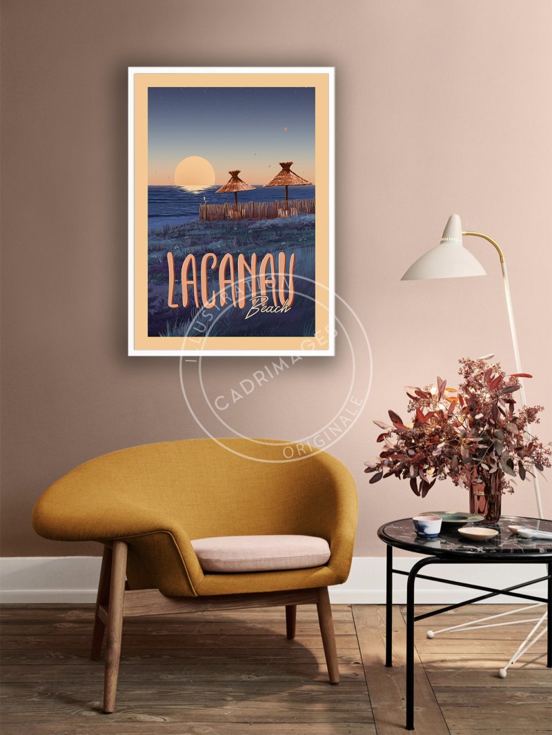 Affiche Lacanau Beach