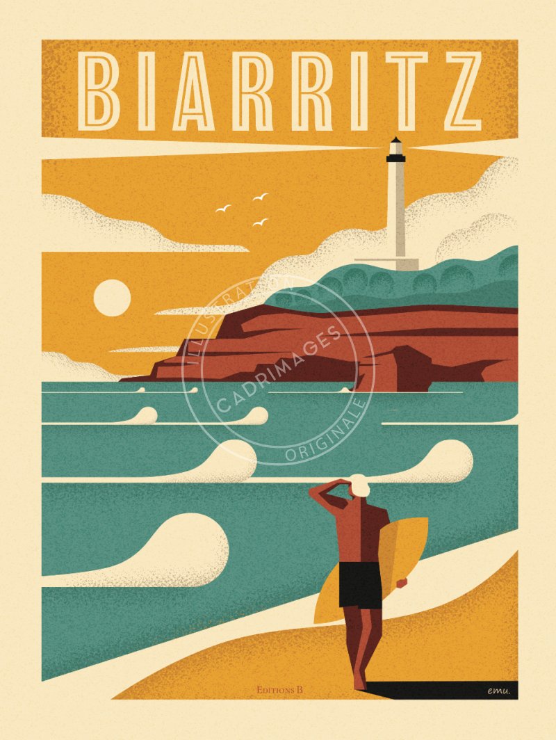 Puzzle 1000 pièces, Biarritz Vintage Session