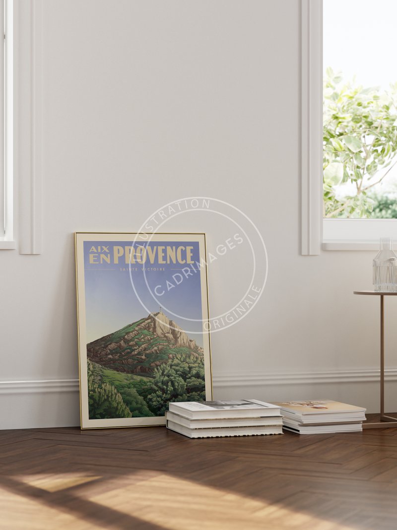 Affiche Sainte Victoire Aix en Provence