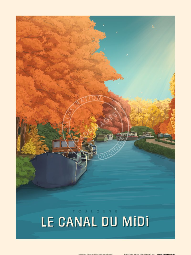 Affiche de Toulouse, Le canal du midi