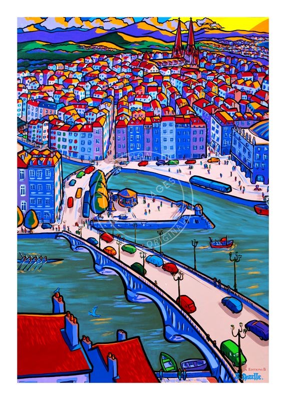 Affiche de Bayonne by Dazelle