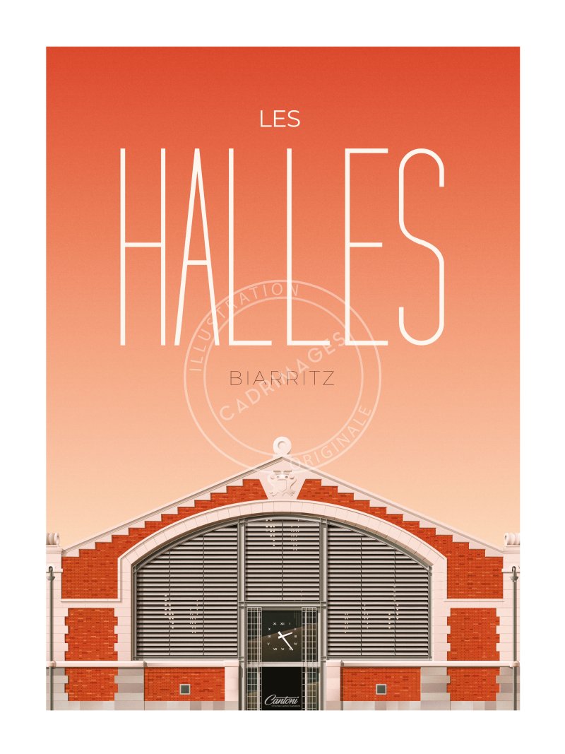Affiche de Biarritz, les Halles