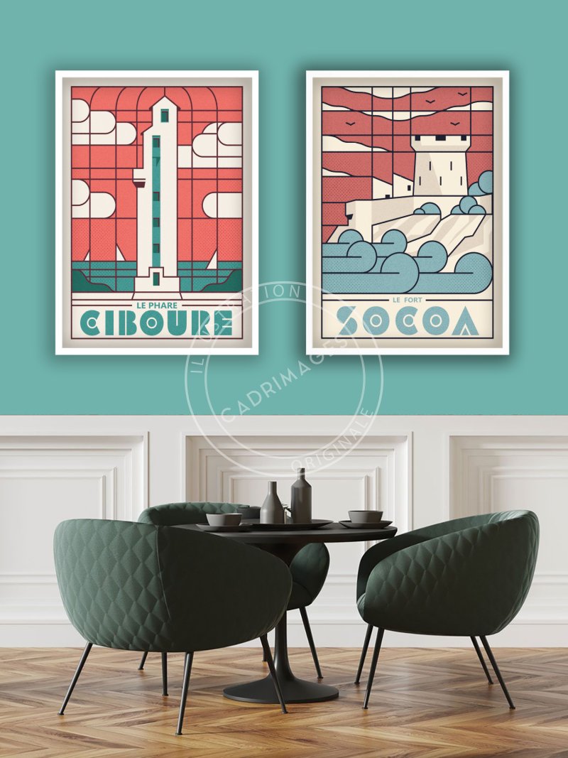 Affiche Art Déco de Socoa