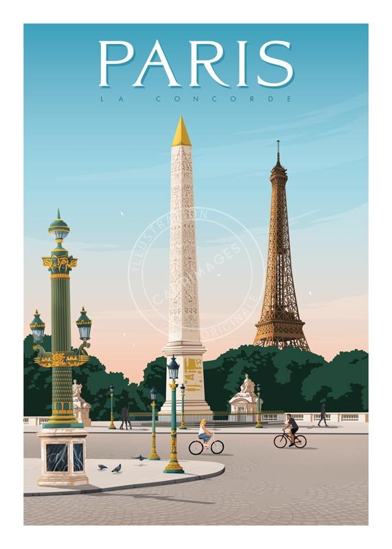 Affiche de Paris, Place de la Concorde