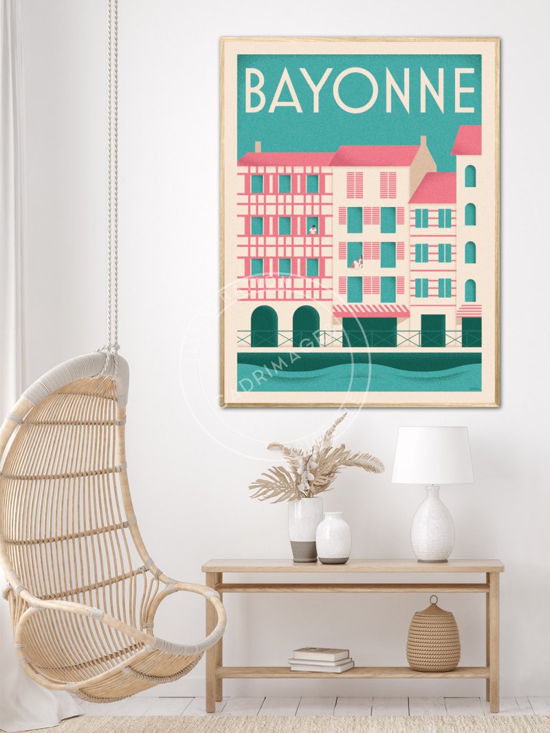 Affiche Vintage de Bayonne