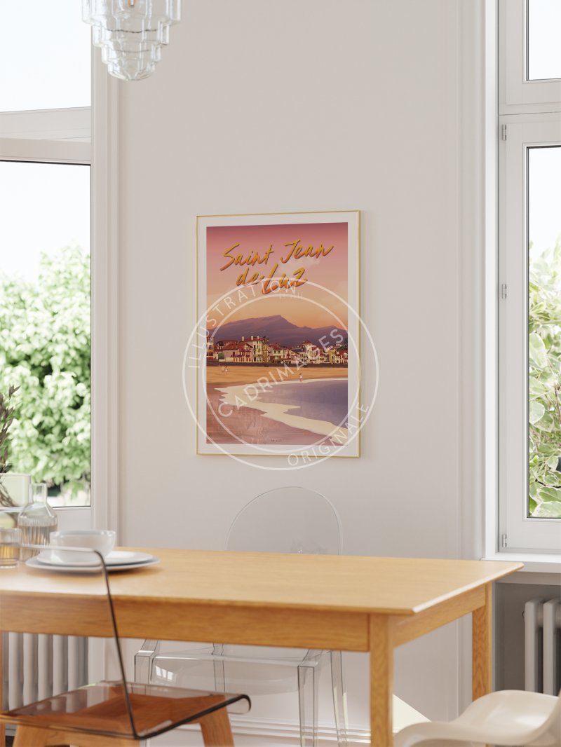 Affiche de St Jean-de-Luz, la baie