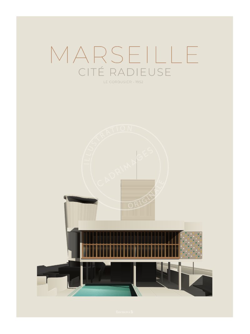 Affiche de Marseille, Le Corbusier
