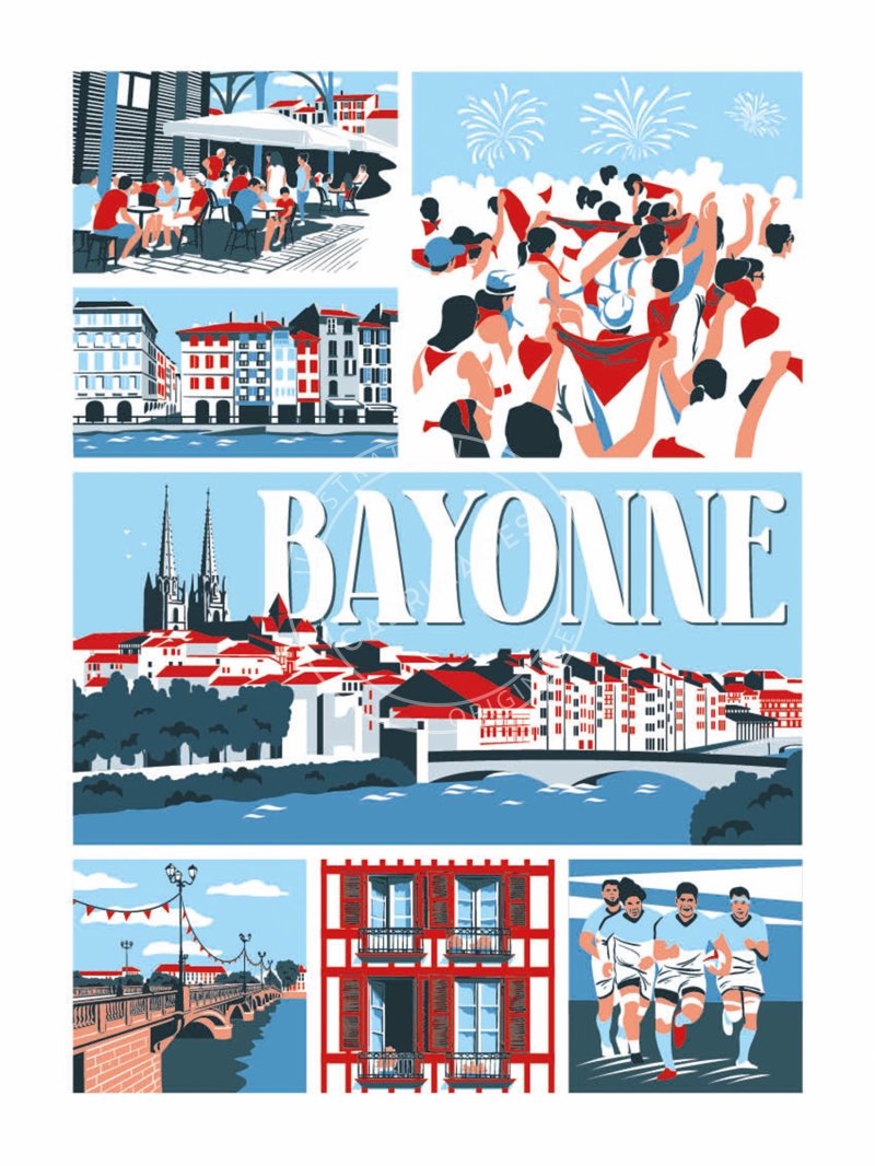 Affiche de Bayonne, pêle-mêle