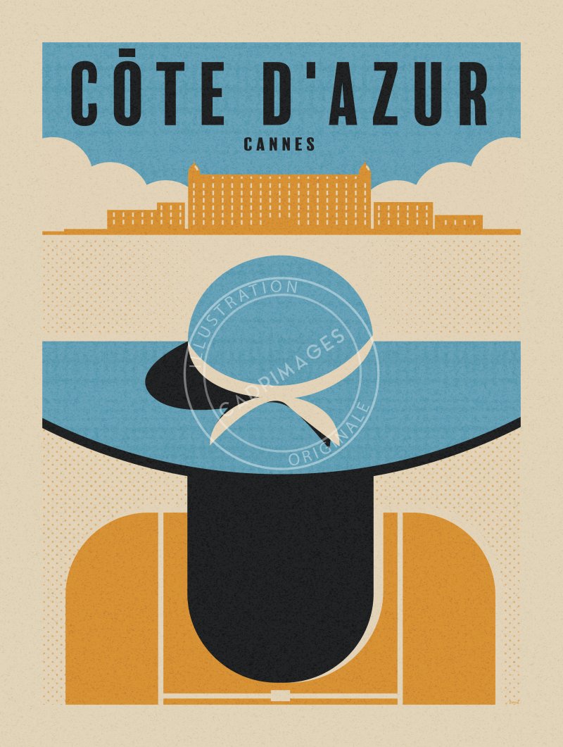 Affiche de la Côte d'Azur, Cannes