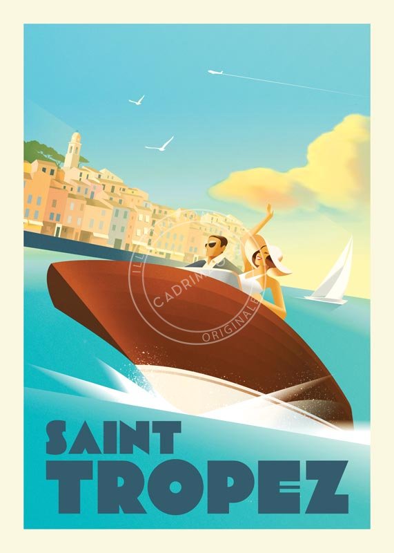 Affiche du Sud Est, Saint Tropez