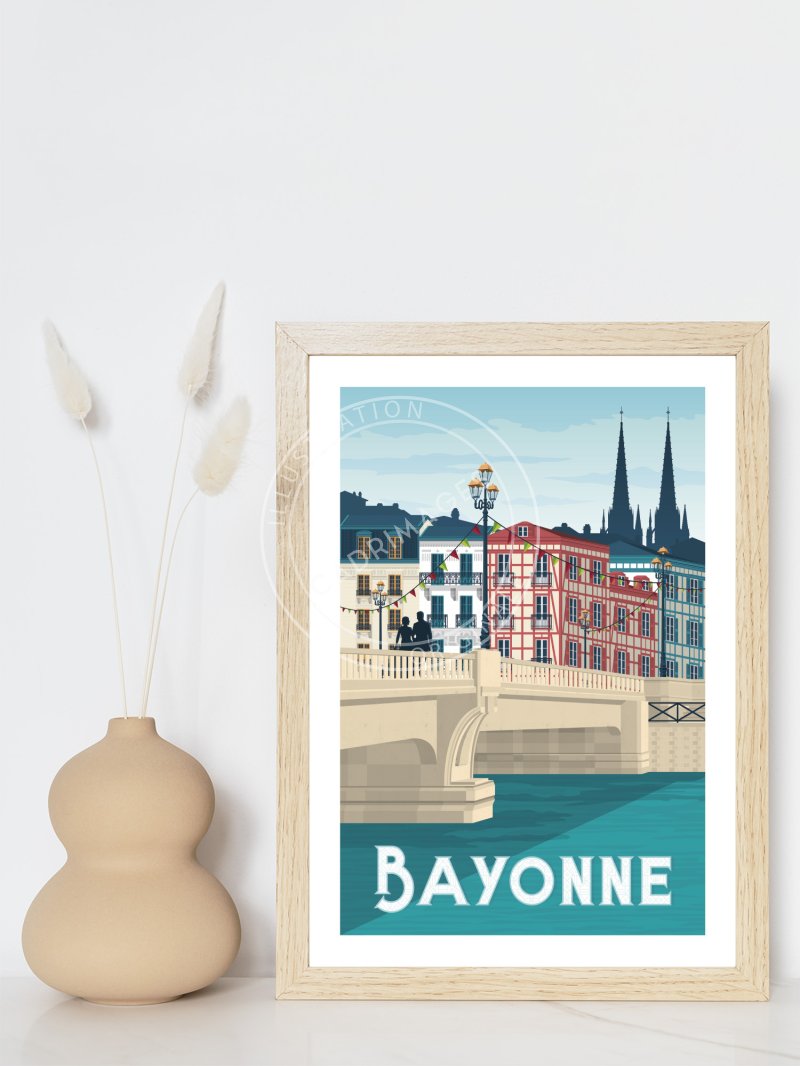 Affiche de Bayonne, Ville Basque