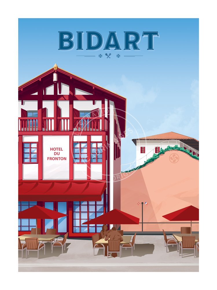 Affiche de Bidart, le Fronton