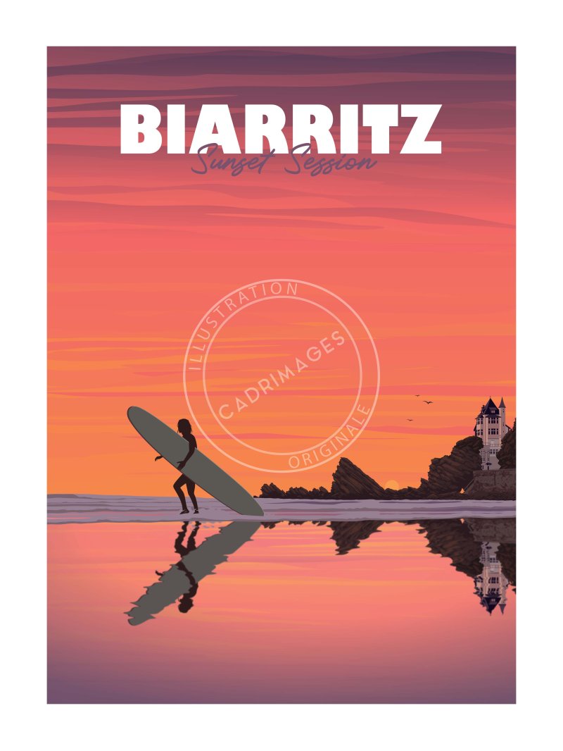 Affiche de Biarritz, Sunset Session