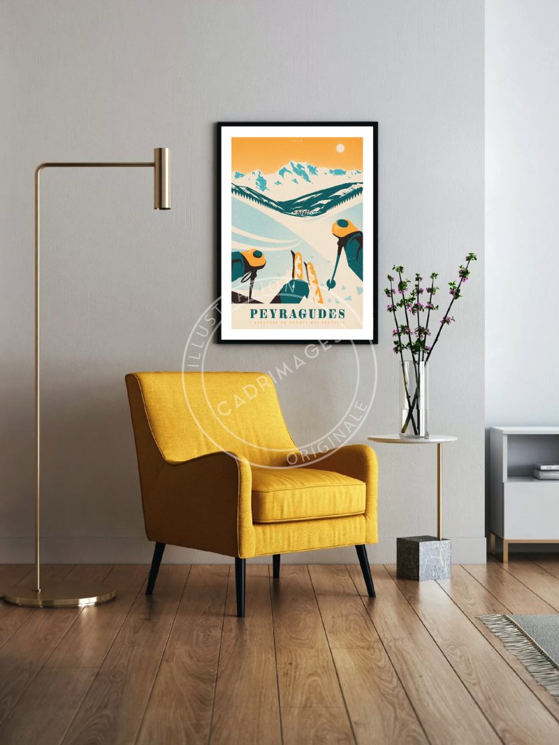 Affiche des Pyrénées, Peyragudes