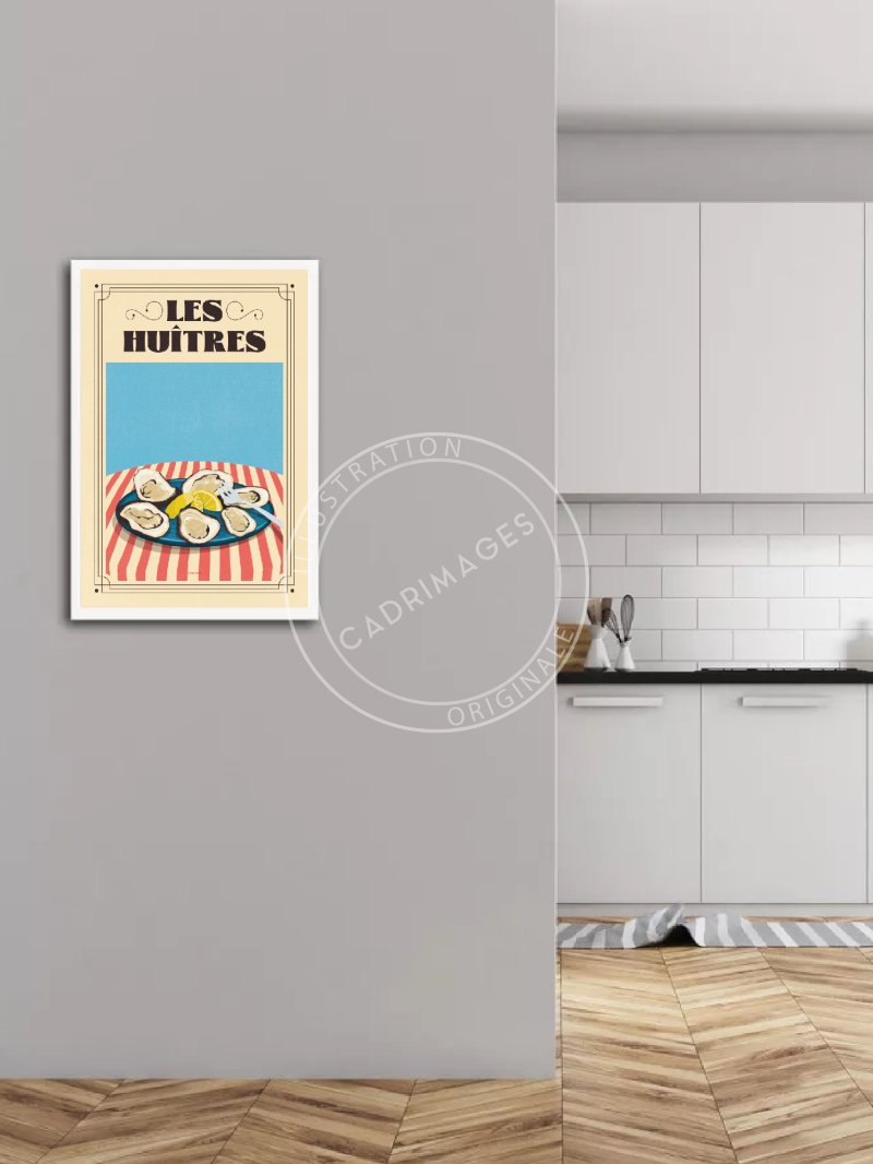 Affiche culture, l'Huître