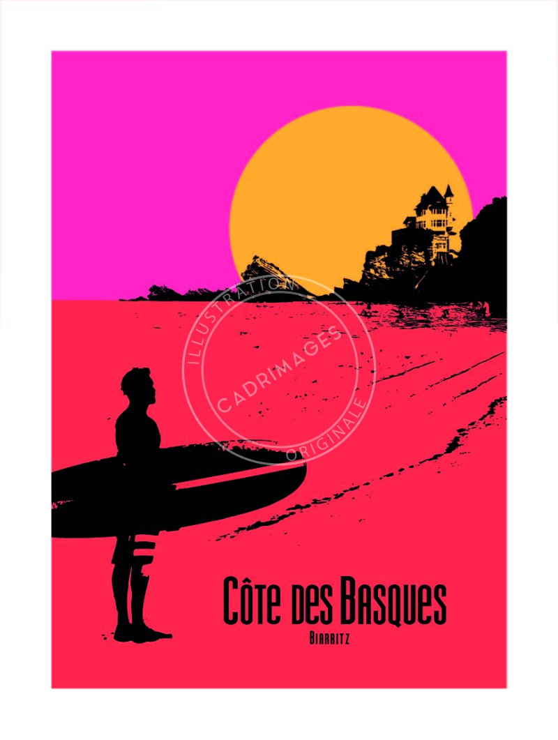 Affiche de Biarritz, Summer