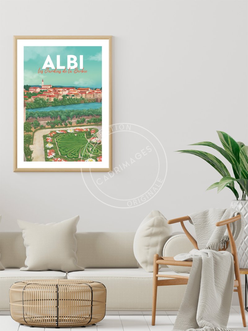 Affiche d'Albi, Les Jardins de Berbie