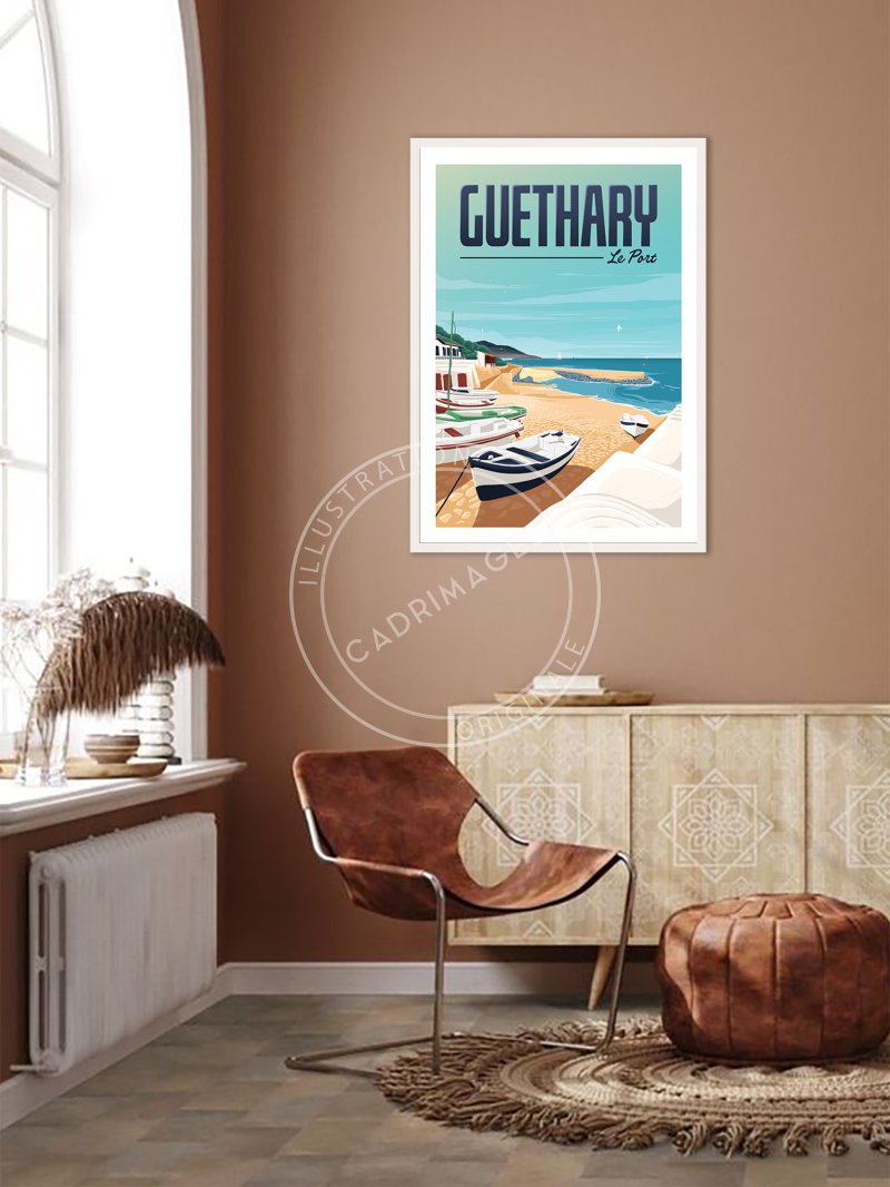Affiche de Guéthary, le Port