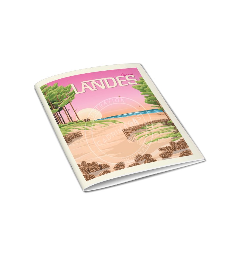 Notebook Landes sunset pink