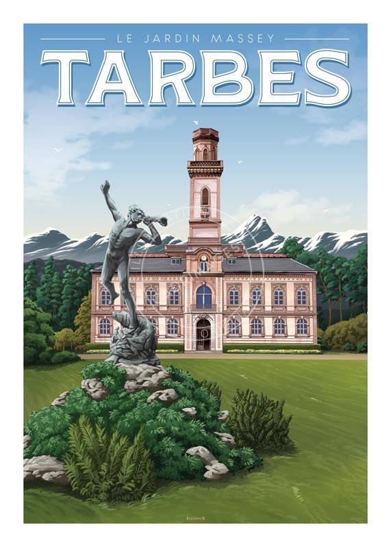 Affiche de Tarbes, le Jardin Massey