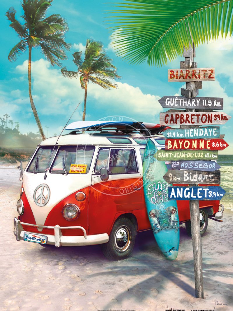 Mini puzzle de Surf, Combi