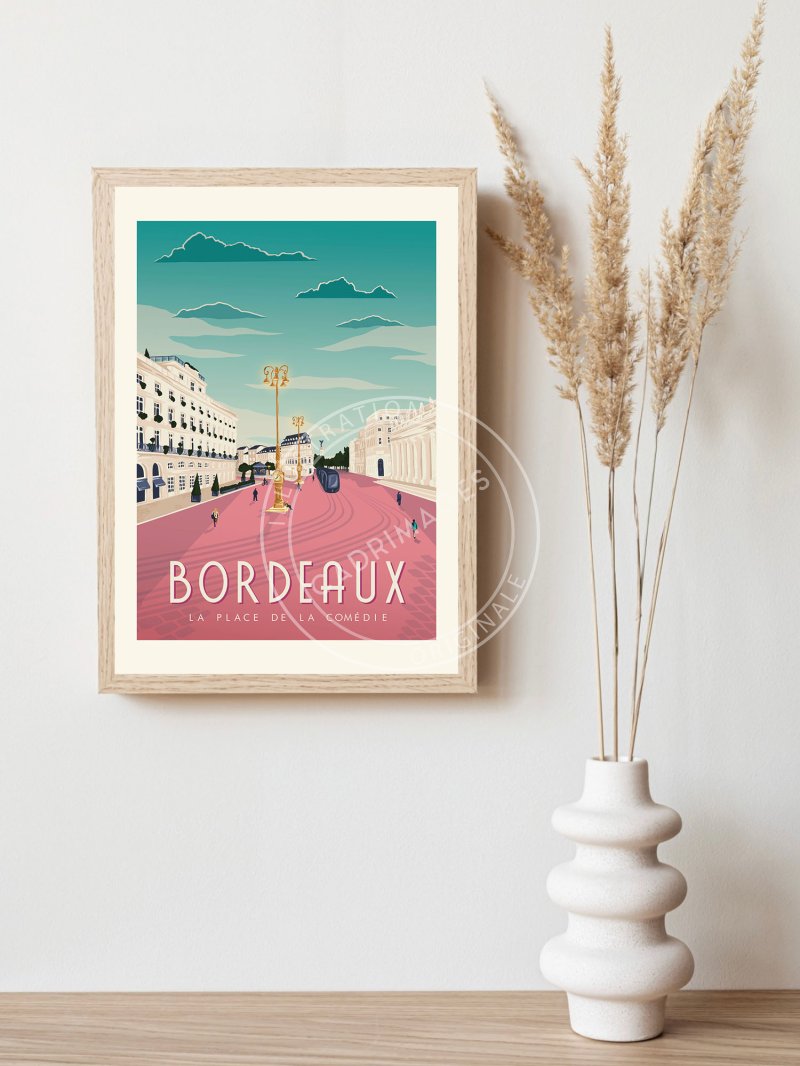 Affiche de Bordeaux, La Place de la Comédie