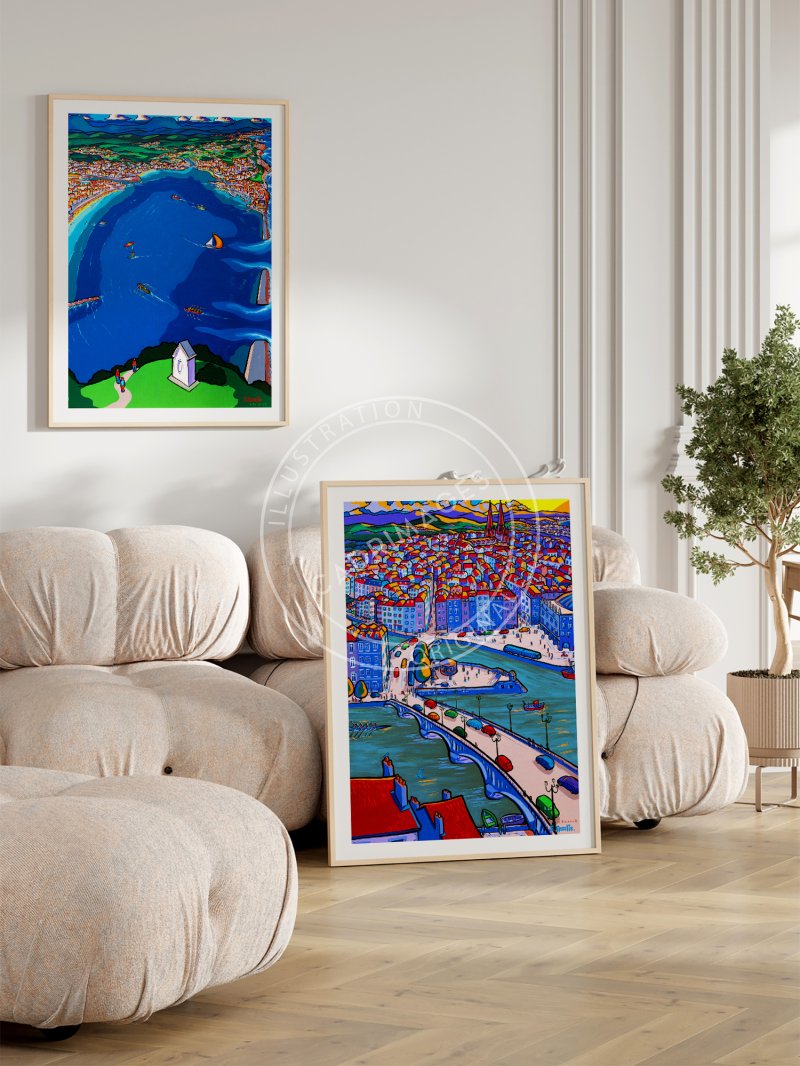 Affiche de Bayonne by Dazelle