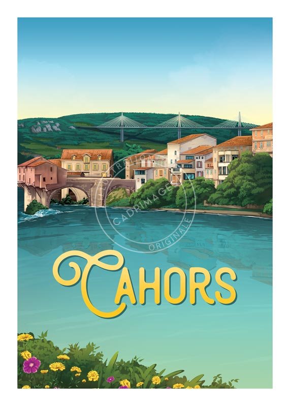 Affiche de Cahors, le fleuve