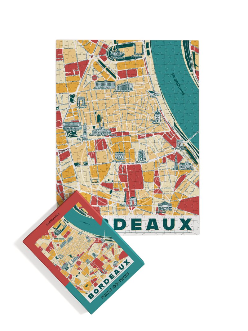 Puzzle Plan de Bordeaux