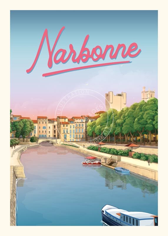 Affiche Occitanie, Narbonne