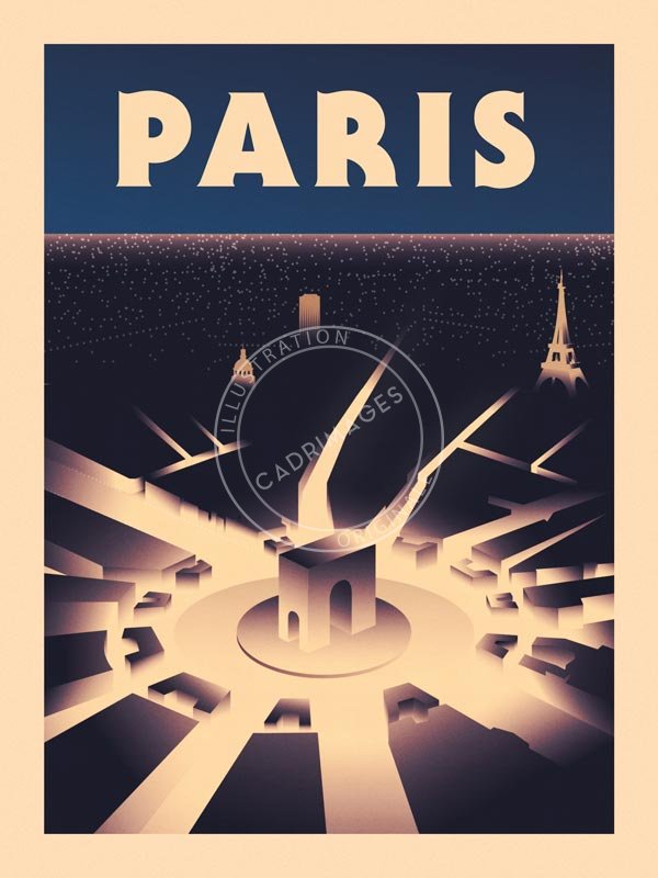 Affiche de Paris, la nuit