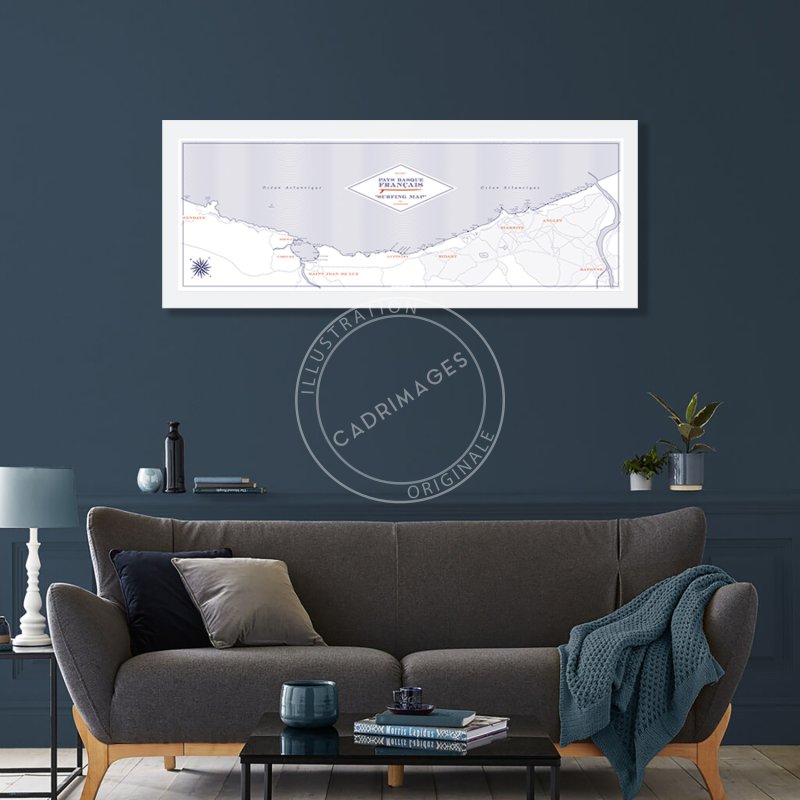 Affiche Surfin Map