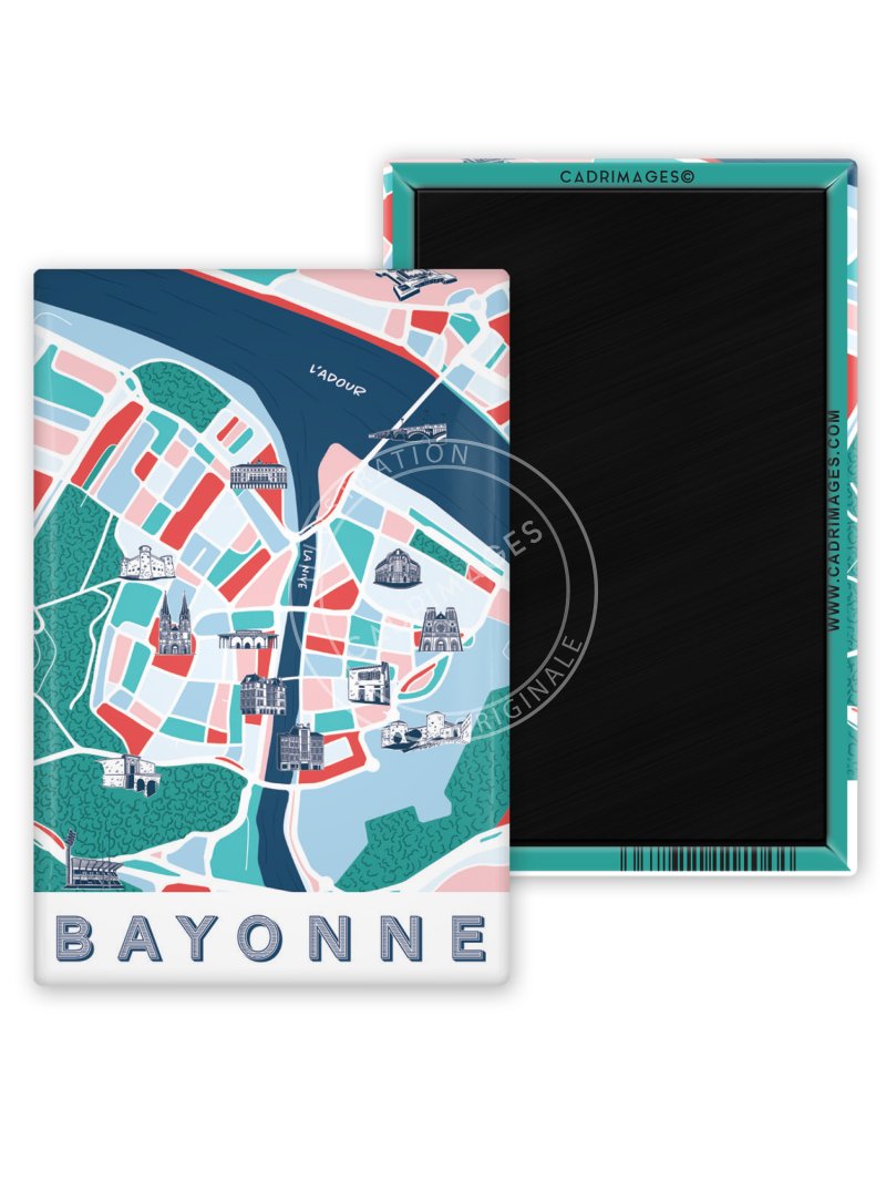 Magnet plan de Bayonne