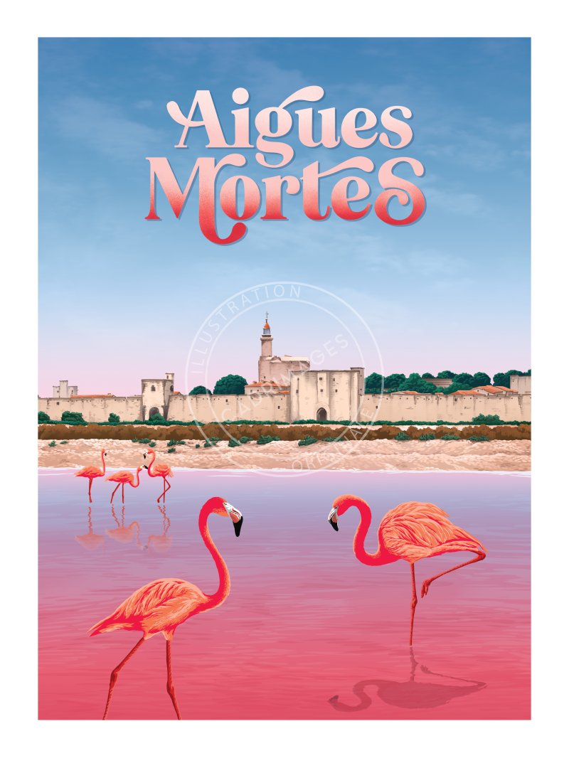 Affiche d'Occitanie, Aigues-Mortes