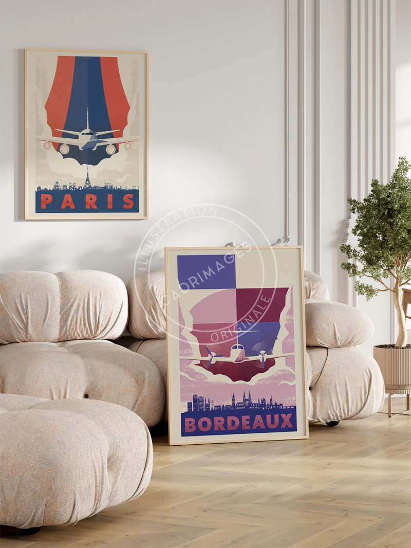 Affiche de Bordeaux, Planes' Home