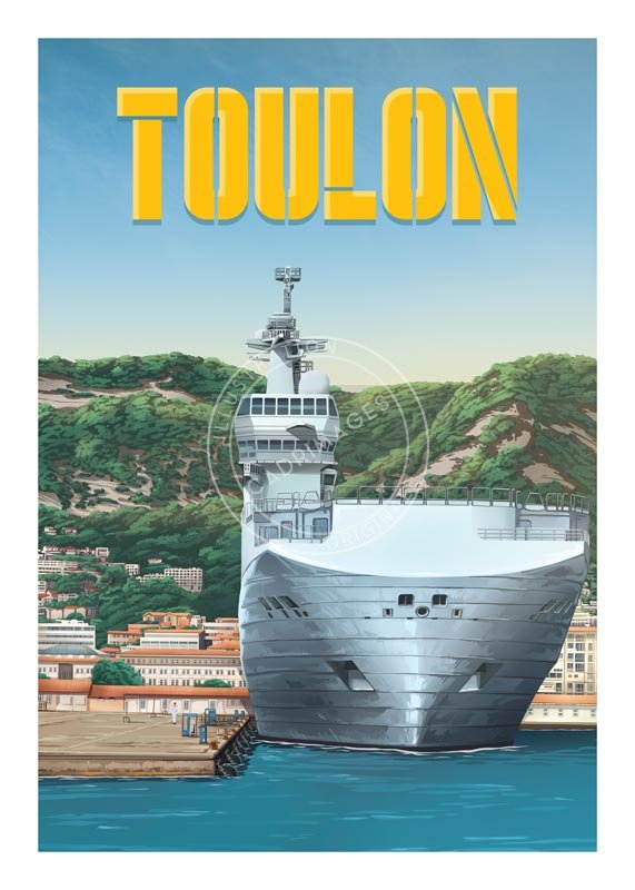 Affiche de Toulon, le navire