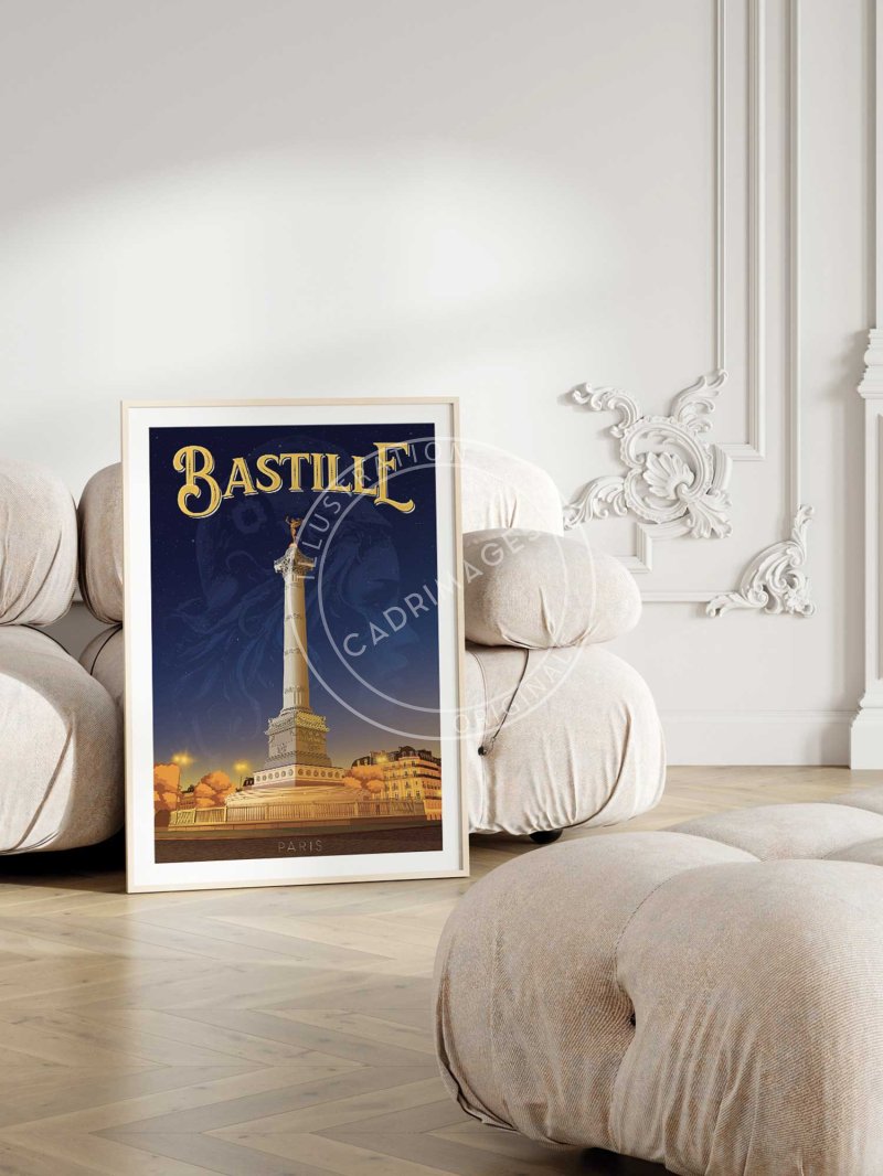 Affiche de Paris, place de la Bastille