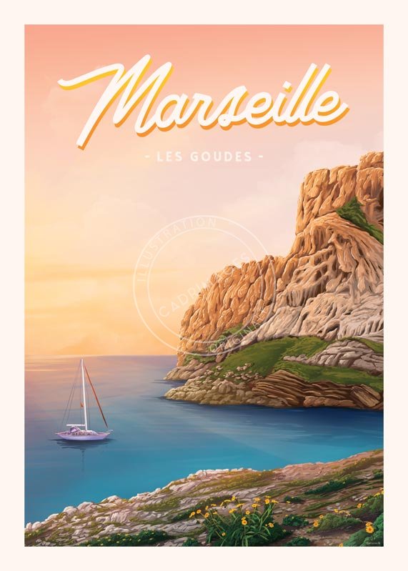 Affiche de Marseille, les Goudes