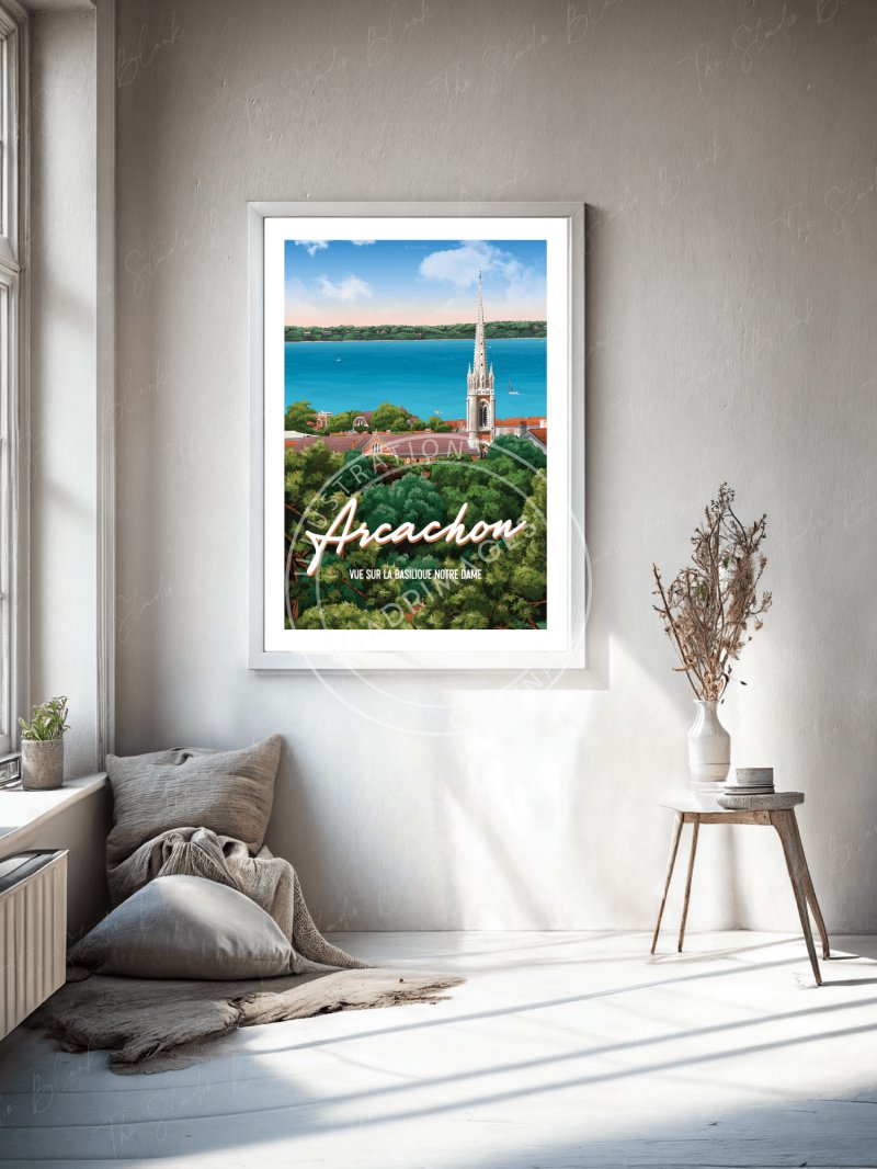 Affiche d'Arcachon, la Basilique